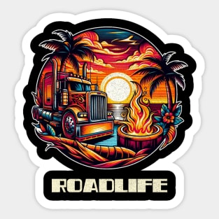 Tropical roadlife Sticker